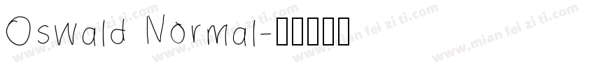 Oswald Normal字体转换